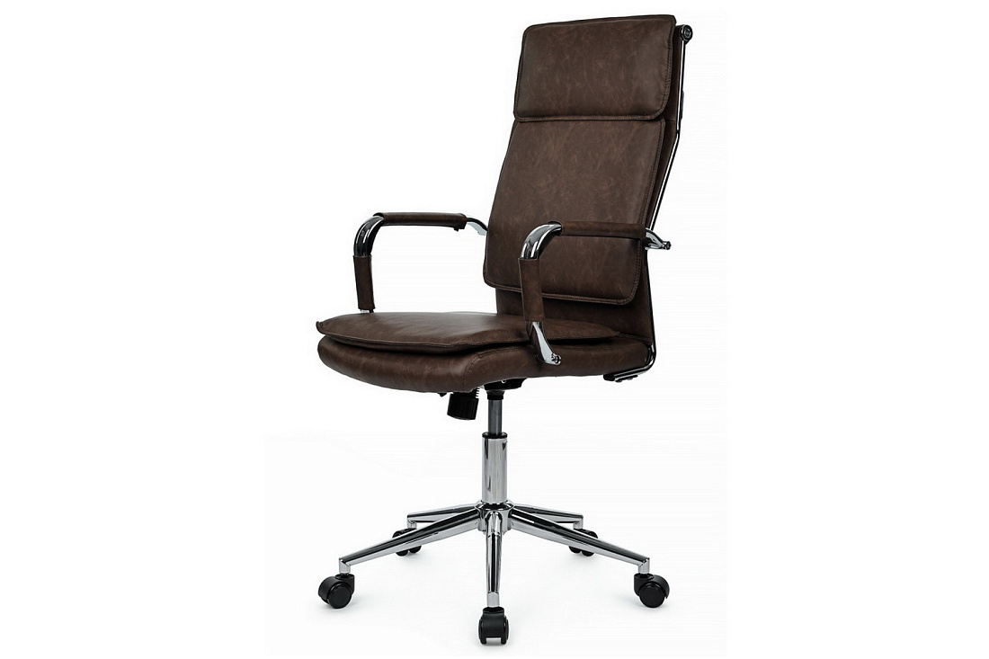 кресло руководителя rv chair dil 6018h коричневая экокожа фото